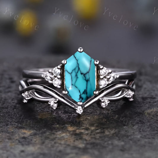 Silver Square Geometry Ring