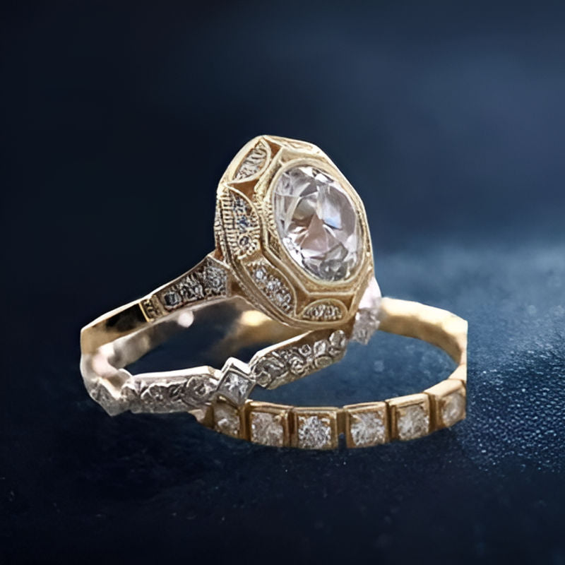 Gold Hollow Round Ring