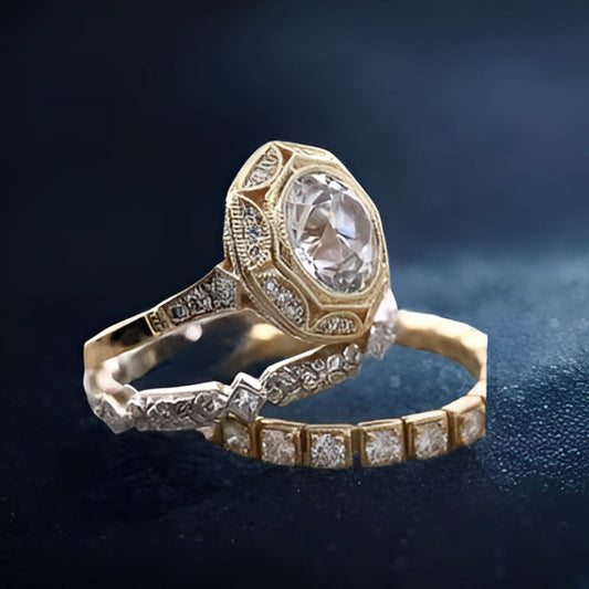 Gold Hollow Round Ring