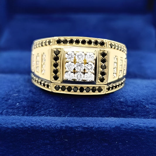 Elegant Square White Stone Ring