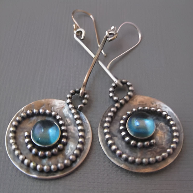 Vintage Blue Stone Earrings