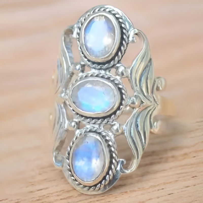 Vintage Silver Oval Ring