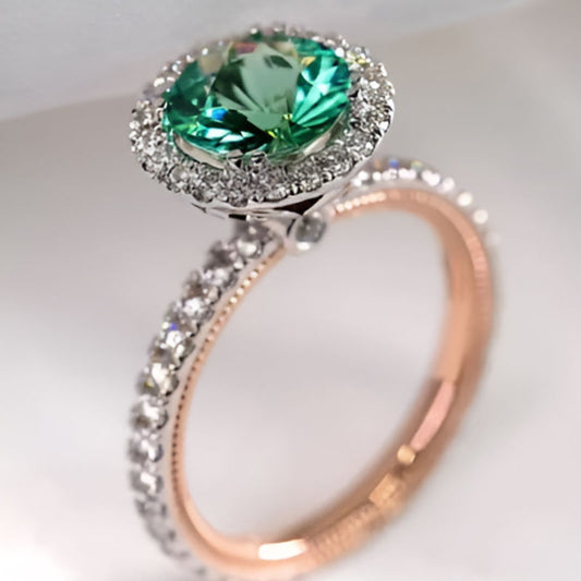 Vintage Round Rose Gold Ring