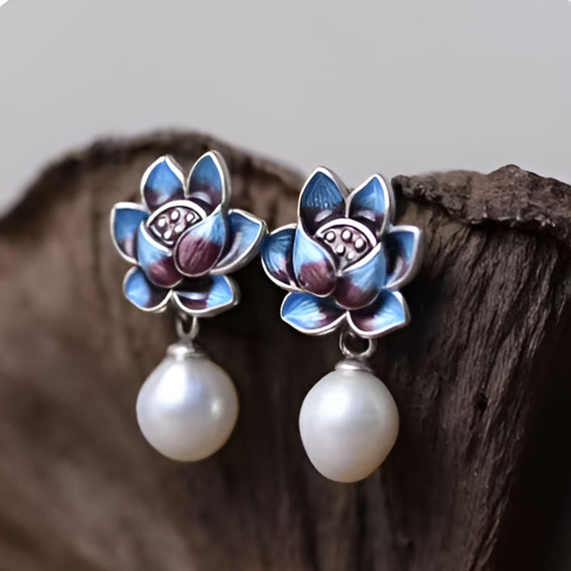 Vintage Imitation Pearls Earrings