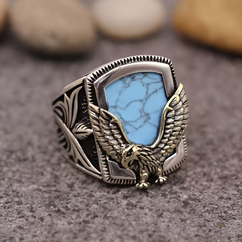 Silver Eagle Shaped Ring