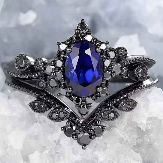 Elegant Blue Stone Ring