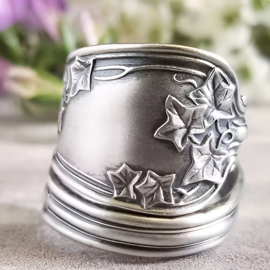 Vintage Geometry Flower Ring
