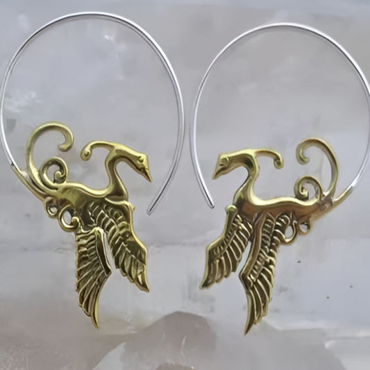 Vintage Gold Irregular Earrings