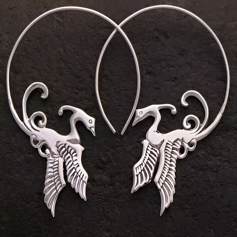 Vintage Silver Irregular Earrings