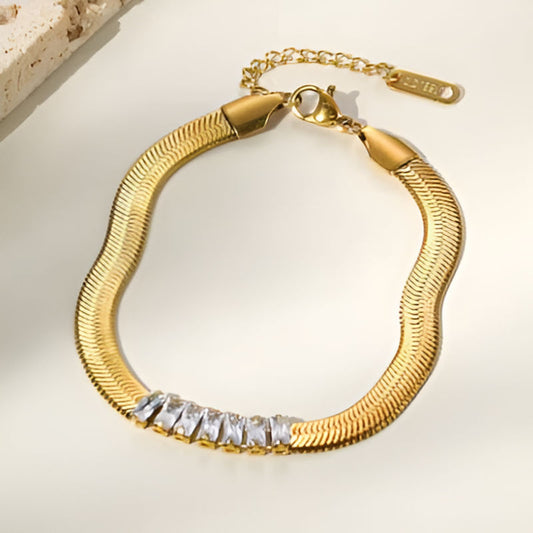 Gold Link Chain Bracelet