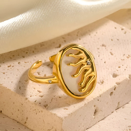 Vintage Opal Sun Ring