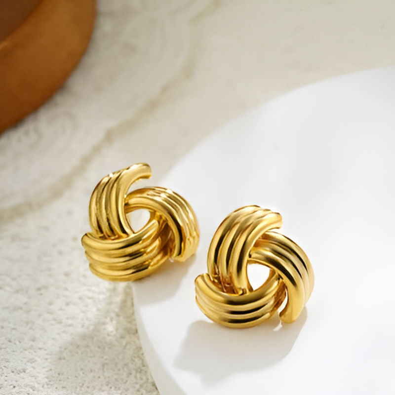 Vintage Vortex Ear Studs Earrings