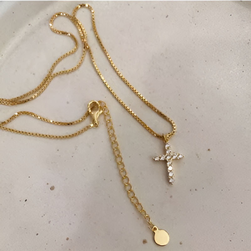 Gold Cross Necklace