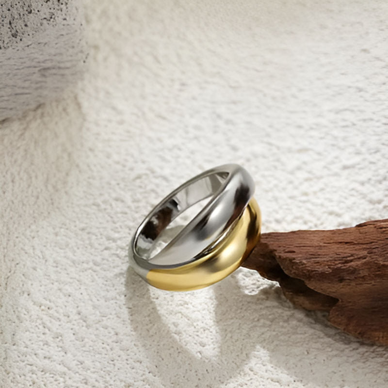Gold & Silver Mix Color Ring