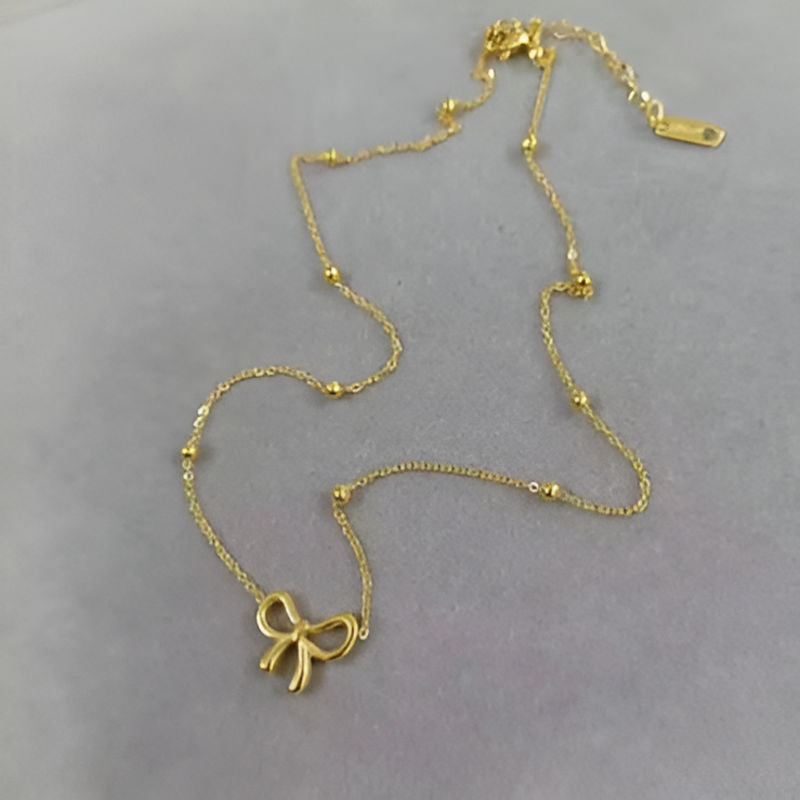 Elegant Bowknot Pendant Necklace