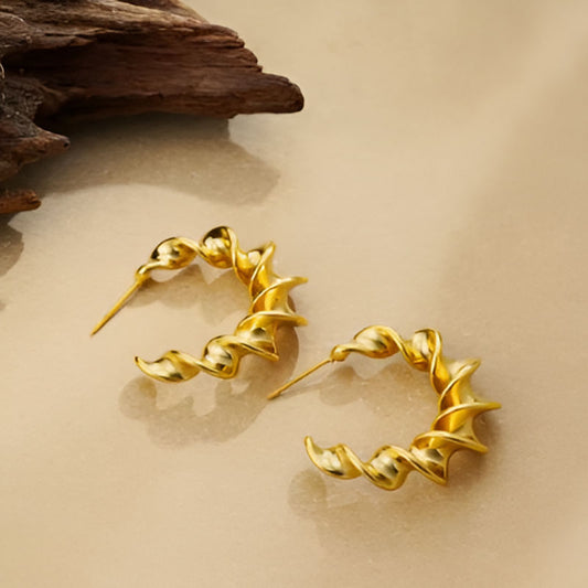 Vintage Opening Circle Earrings