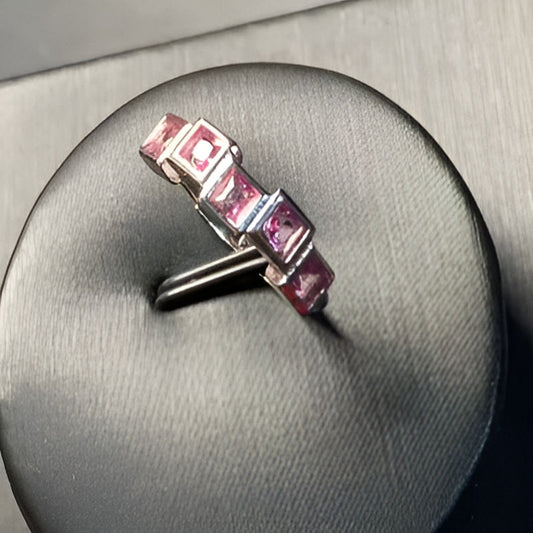 Vintage Natural Pink Topaz Ring