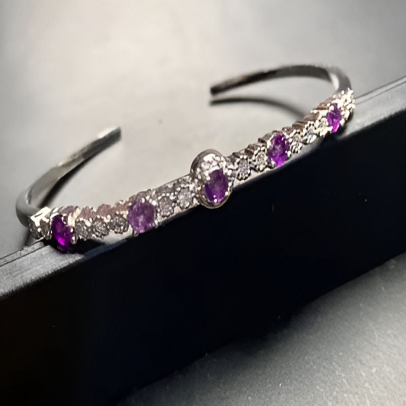 Vintage Amethyst Energy Healing Bracelet