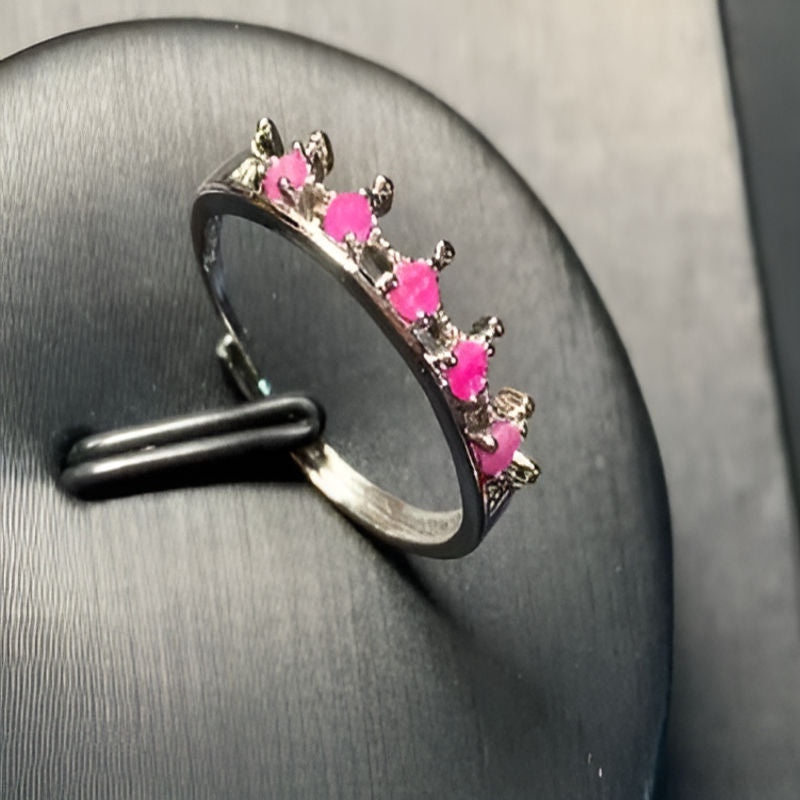 Vintage Natural Red Ruby Ring