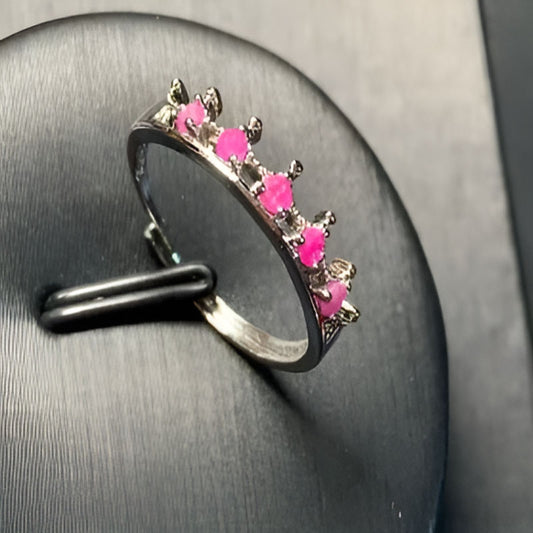 Vintage Natural Red Ruby Ring