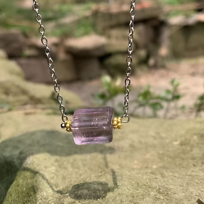 Vintage Amethyst Pendant Necklace