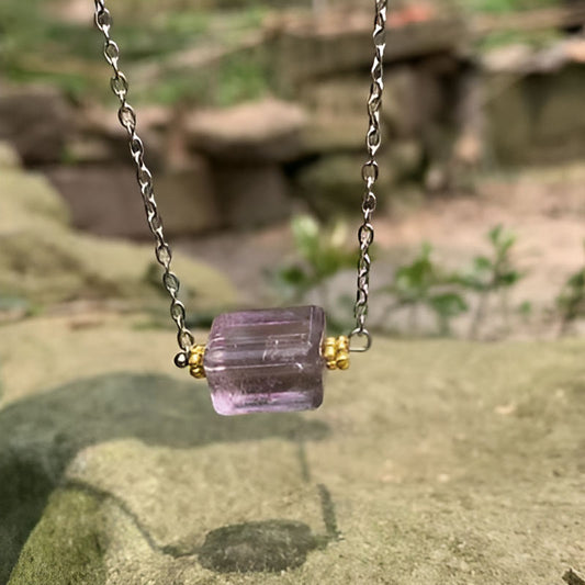 Vintage Amethyst Pendant Necklace