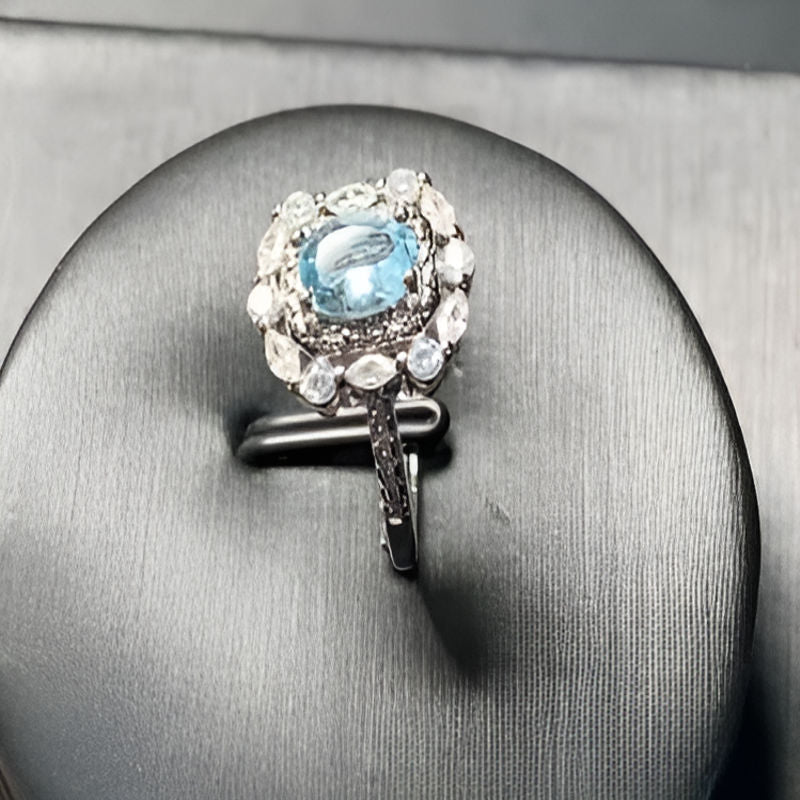 Vintage Natural Aquamarine Ring