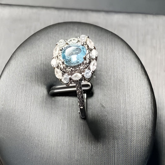 Vintage Natural Aquamarine Ring