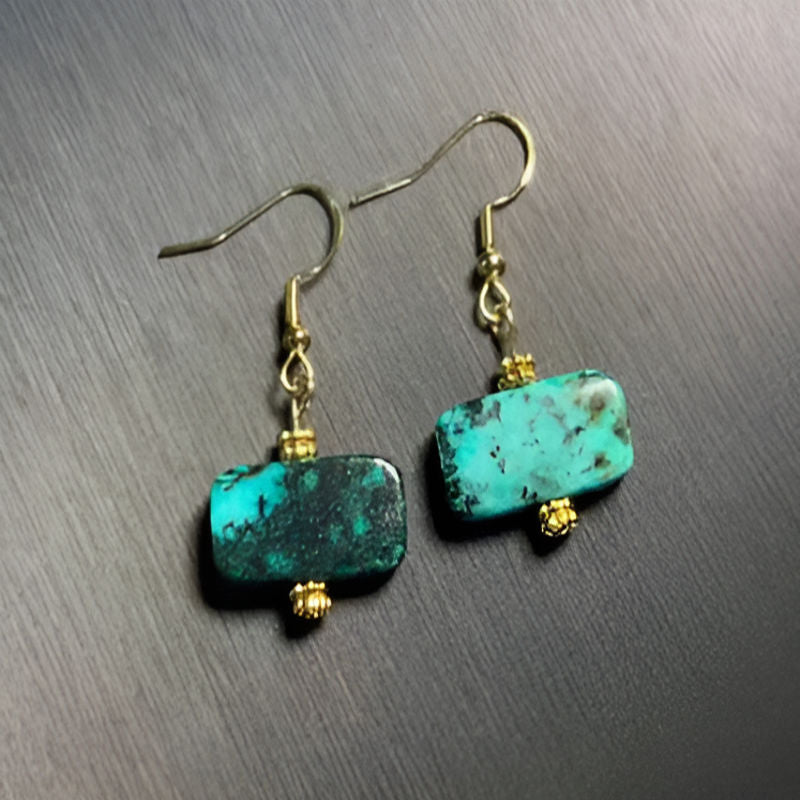 Vintage Turquoise Drop Earrings