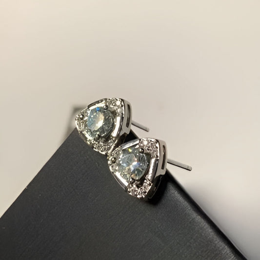 Vintage Moissanite Stud Earrings
