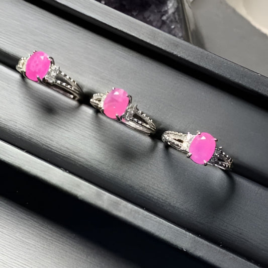 Vintage Natural Red Ruby Ring