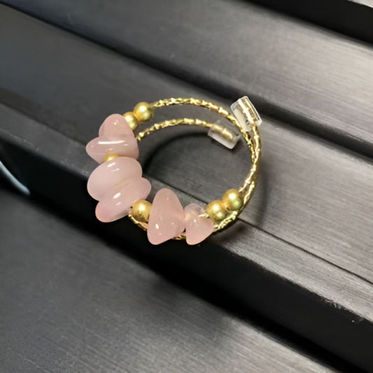 Vintage Natural Rose Quartz Ring