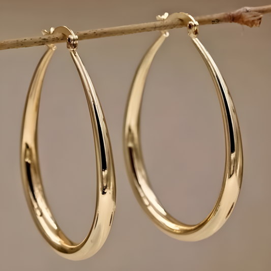 Elegant Gold Hoop Earrings