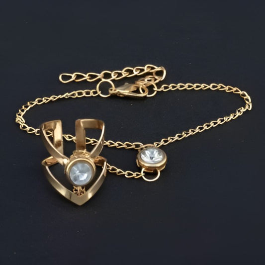 Vintage Gold Zircon Arrow Bracelet