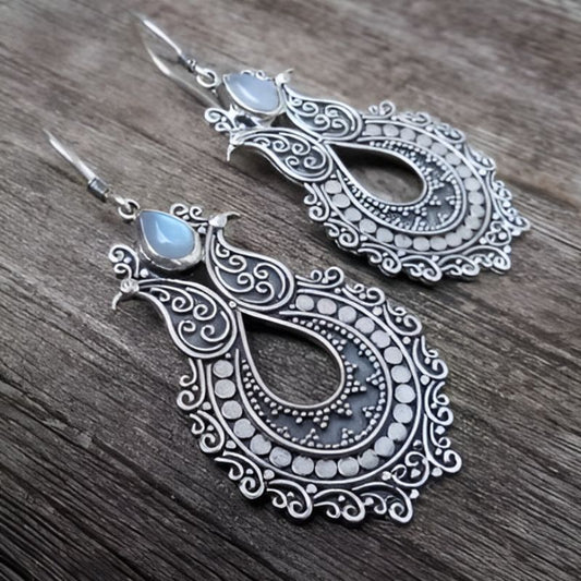 Vintage Silver Hook Earrings