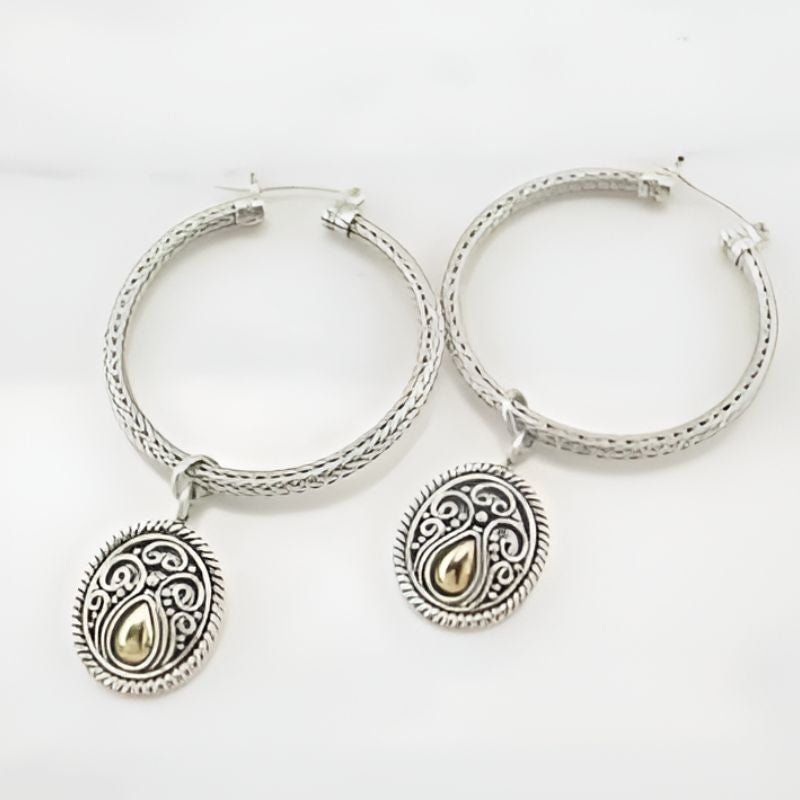 Vintage Round Hollow Earrings