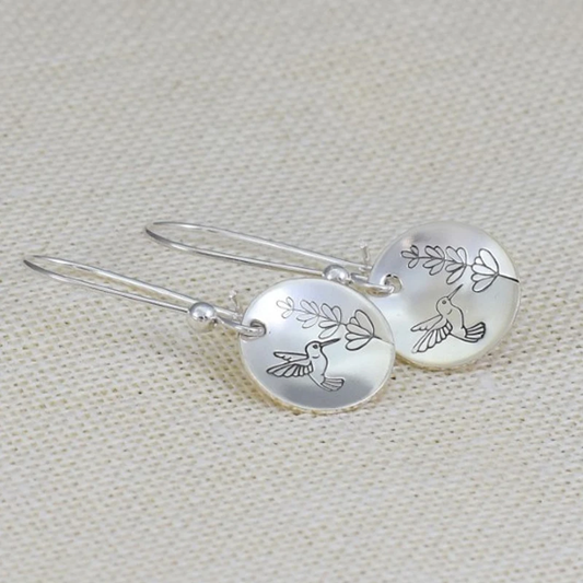 Vintage Silver Birdie Earrings
