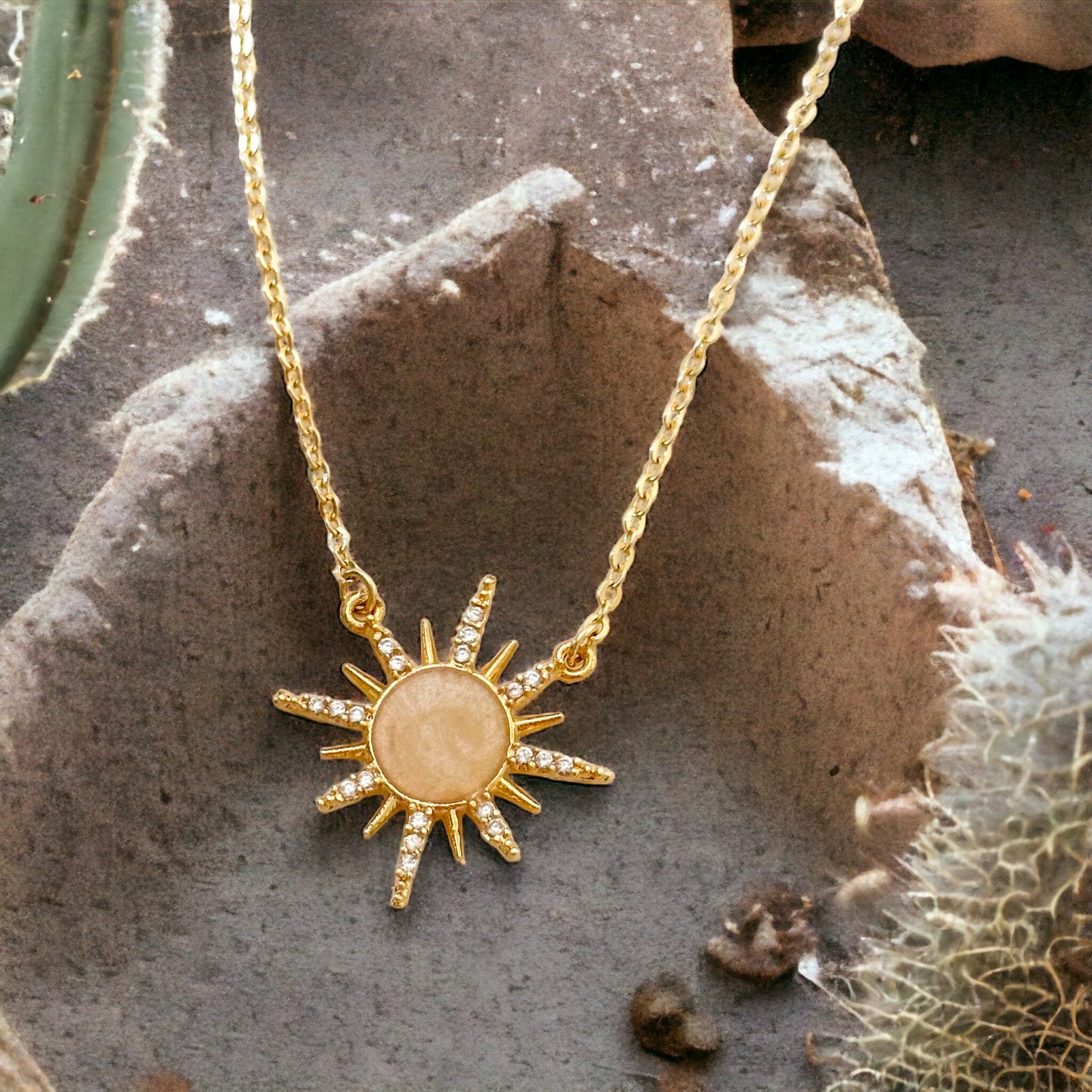 Chiara Dainty Sun Necklace